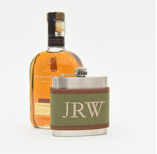 Flask with Canvas Sleeve