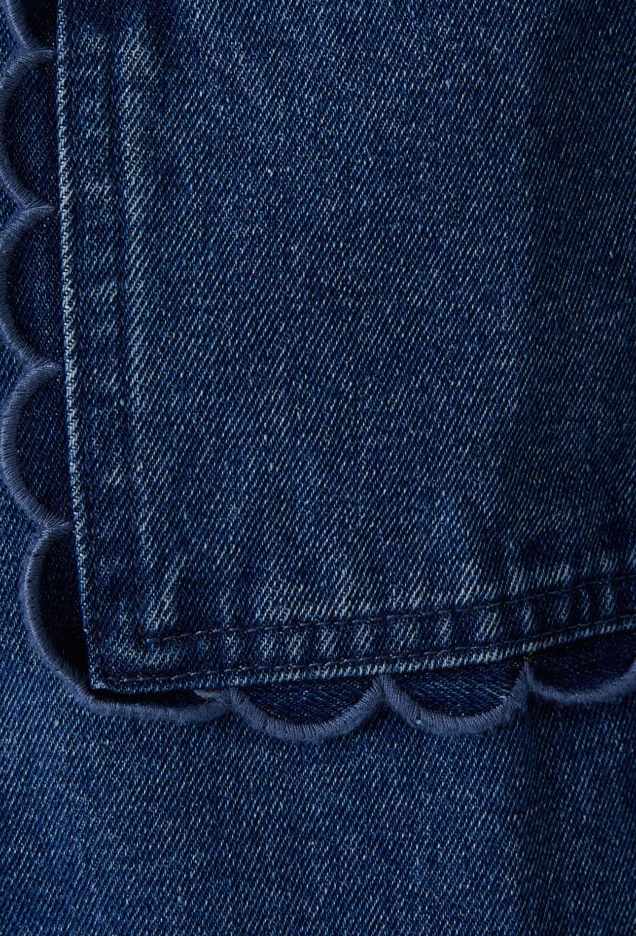 Scallop Denim Jacket