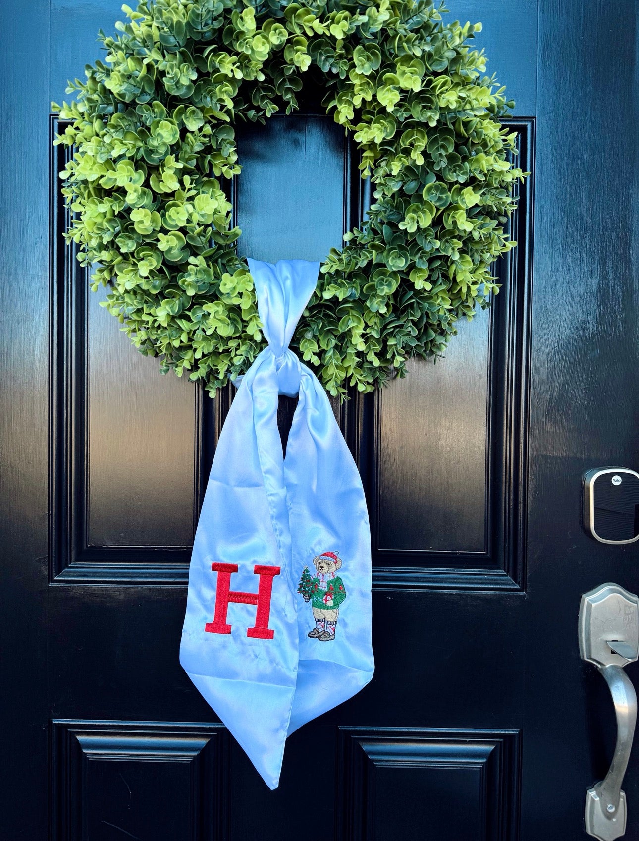 Satin Wreath Sash