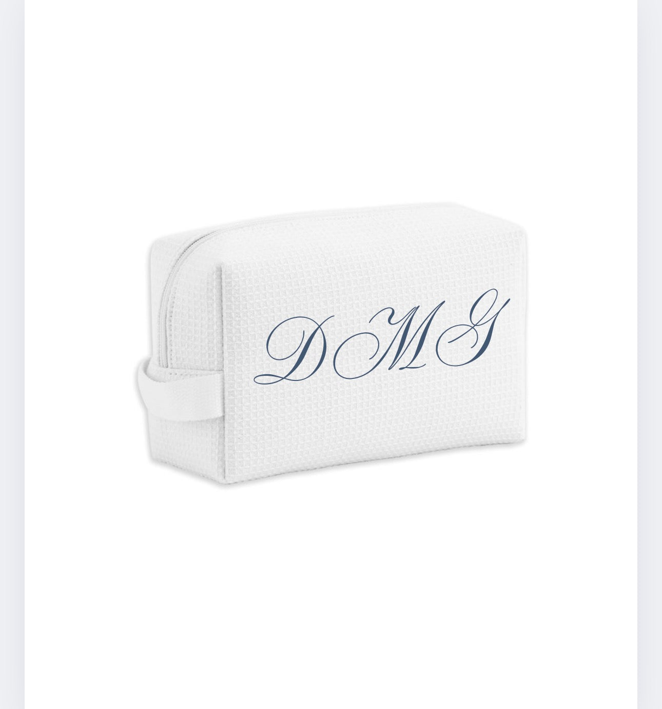 Waffle Weave Makeup Bag