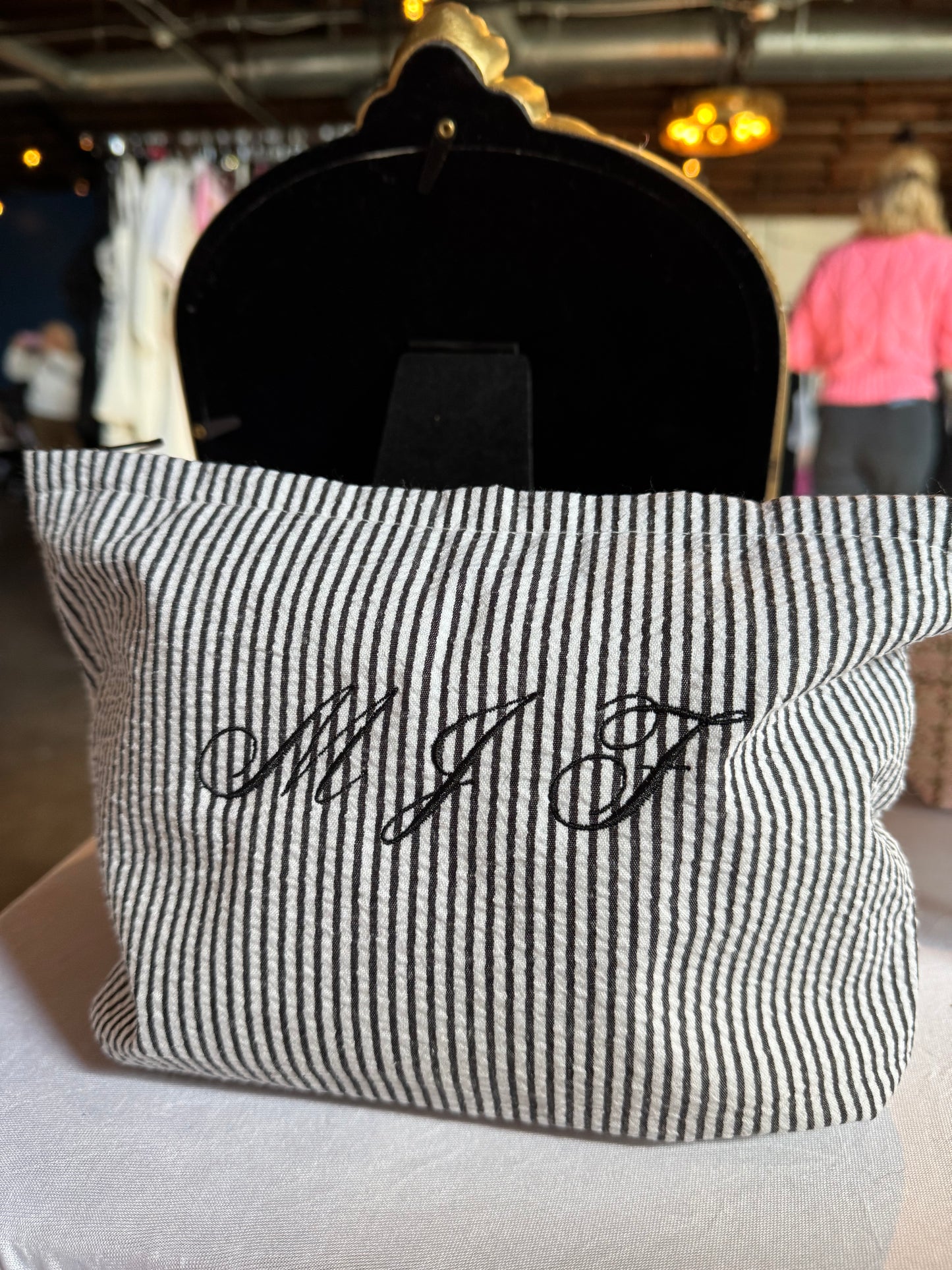 Lea Seersucker Bag