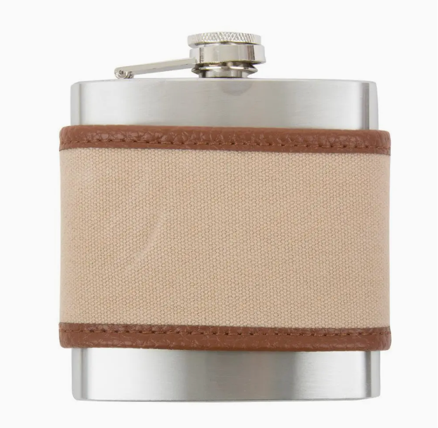 Flask with Canvas Sleeve