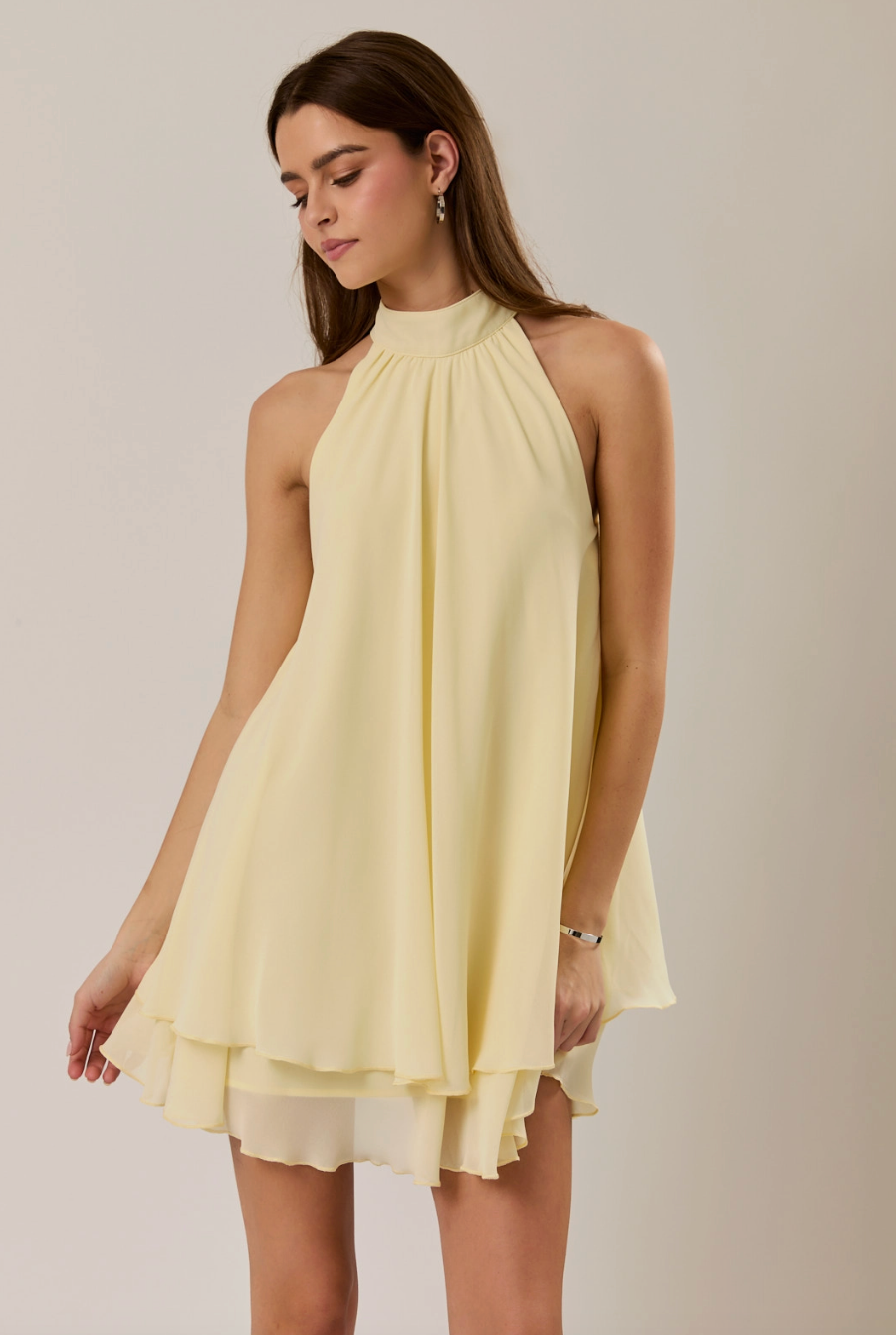 PREORDER: Butter Ruffle Mini Dress
