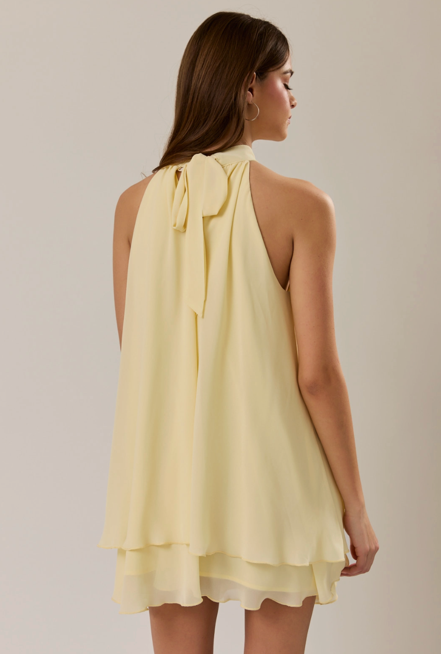 PREORDER: Butter Ruffle Mini Dress
