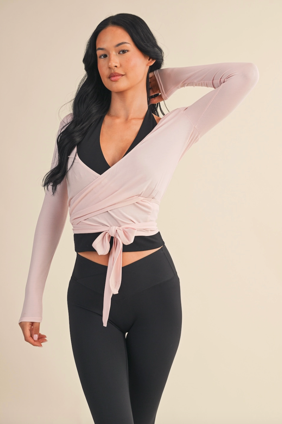 Blush Ballerina Wrap Top