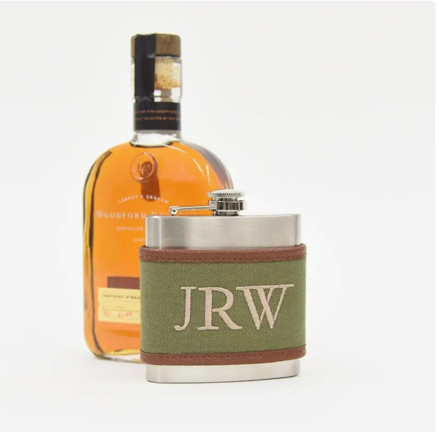 Flask with Canvas Sleeve